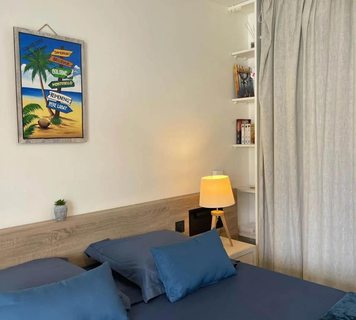 Apartment Studio Cosy Classe 2 Etoiles Ti'Nid Kreyol - Manganao Saint Francois - Detente Au Bord De La Plage Et De La Piscine